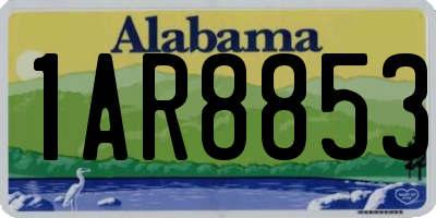 AL license plate 1AR8853