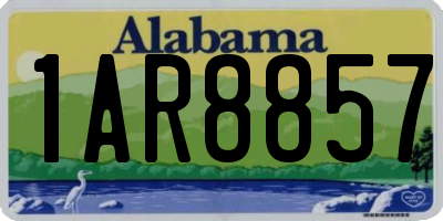 AL license plate 1AR8857