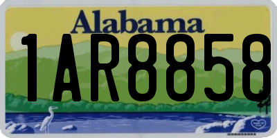 AL license plate 1AR8858