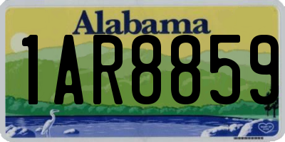 AL license plate 1AR8859