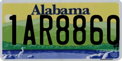 AL license plate 1AR8860