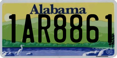 AL license plate 1AR8861
