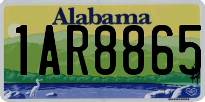AL license plate 1AR8865