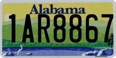 AL license plate 1AR8867