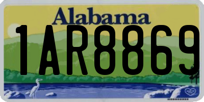 AL license plate 1AR8869