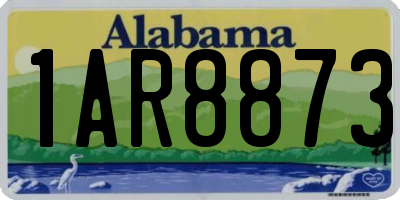 AL license plate 1AR8873