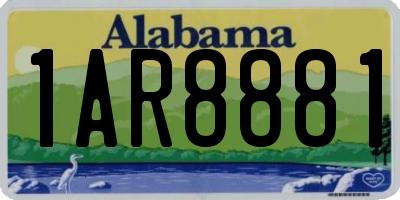 AL license plate 1AR8881
