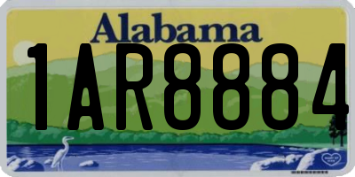 AL license plate 1AR8884