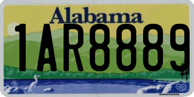 AL license plate 1AR8889