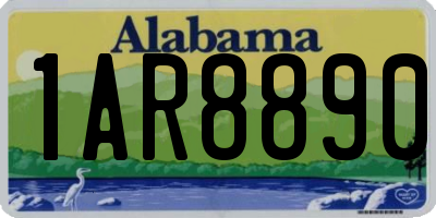 AL license plate 1AR8890