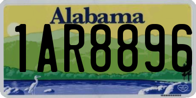AL license plate 1AR8896