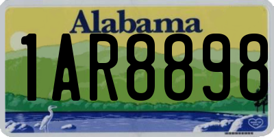 AL license plate 1AR8898