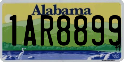 AL license plate 1AR8899