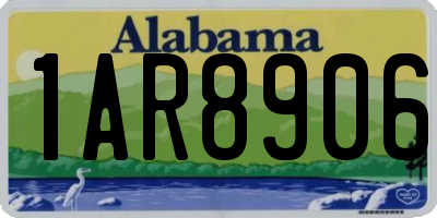 AL license plate 1AR8906