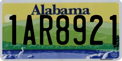 AL license plate 1AR8921