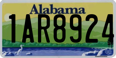 AL license plate 1AR8924