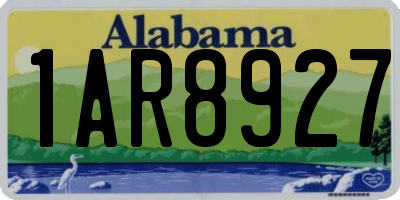 AL license plate 1AR8927