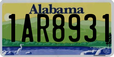 AL license plate 1AR8931
