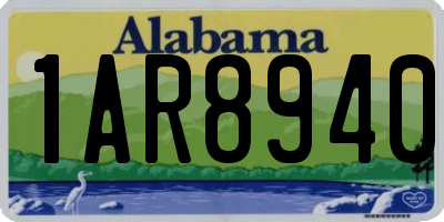 AL license plate 1AR8940