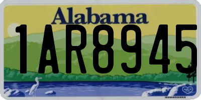 AL license plate 1AR8945