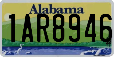 AL license plate 1AR8946
