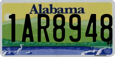 AL license plate 1AR8948