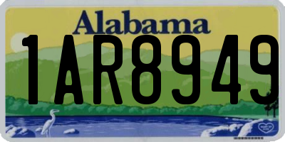 AL license plate 1AR8949