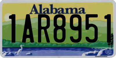 AL license plate 1AR8951