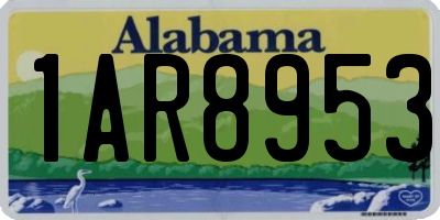 AL license plate 1AR8953