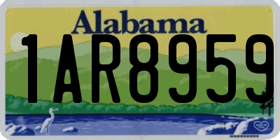 AL license plate 1AR8959