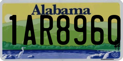 AL license plate 1AR8960