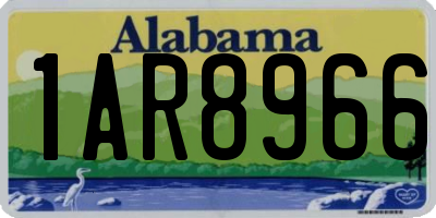 AL license plate 1AR8966