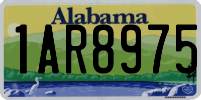 AL license plate 1AR8975