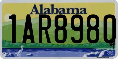 AL license plate 1AR8980