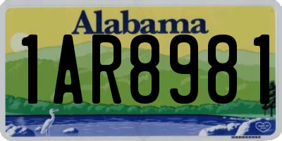 AL license plate 1AR8981