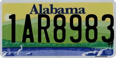 AL license plate 1AR8983