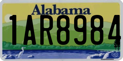AL license plate 1AR8984