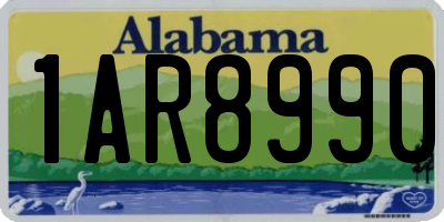 AL license plate 1AR8990
