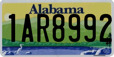 AL license plate 1AR8992