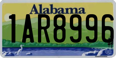 AL license plate 1AR8996