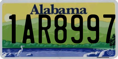 AL license plate 1AR8997