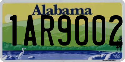 AL license plate 1AR9002
