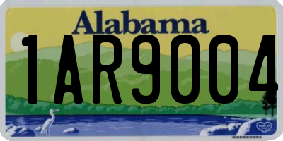 AL license plate 1AR9004