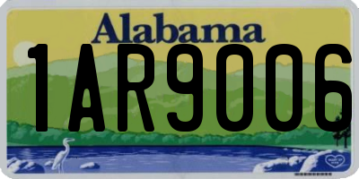 AL license plate 1AR9006