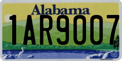 AL license plate 1AR9007