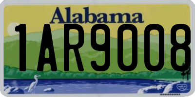 AL license plate 1AR9008
