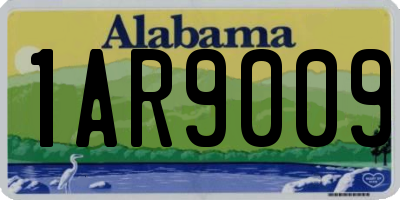 AL license plate 1AR9009