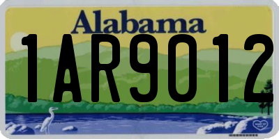 AL license plate 1AR9012