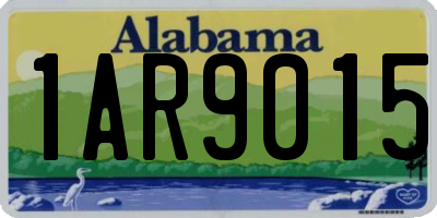 AL license plate 1AR9015