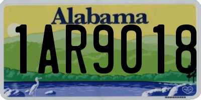 AL license plate 1AR9018